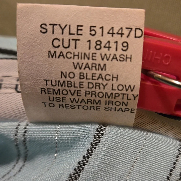 Gloria Lance Blouse Mint Green Black Stripes Size 3X Short Sleeve Built in Tank - Picture 9 of 13